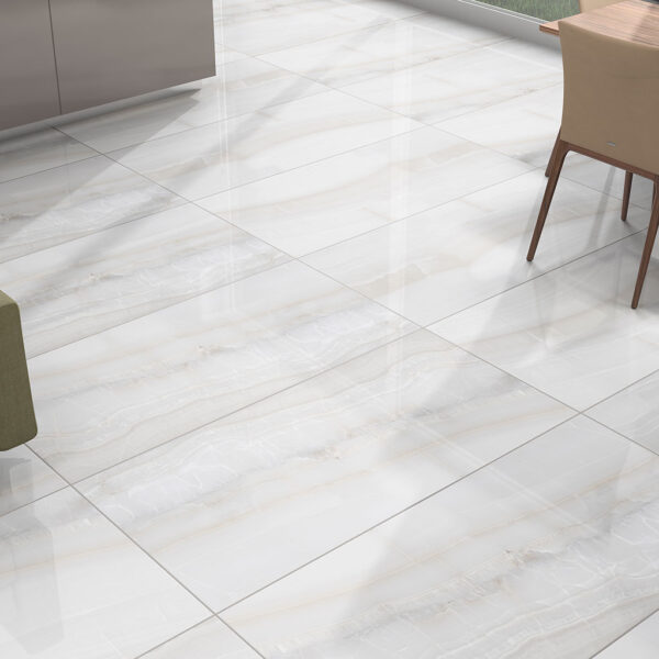 Royal Onyx Bianco Tile 1200mm x 600mm - Image 2
