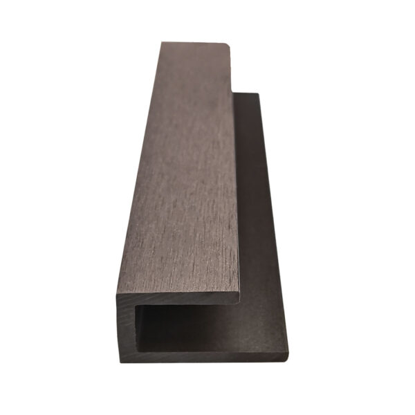 Choco Brown Composite U Trim 5000mm x 40mm - Image 2