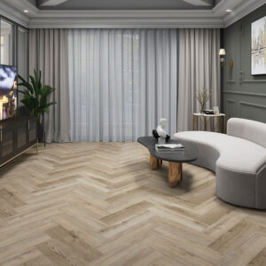 SPC Flooring - Herringbone - Ivory Birch