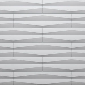 PU Stone - Stone Design - Pure White - Line Design