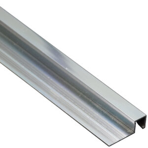 Aluminium Box Tile Trim Polished Chrome