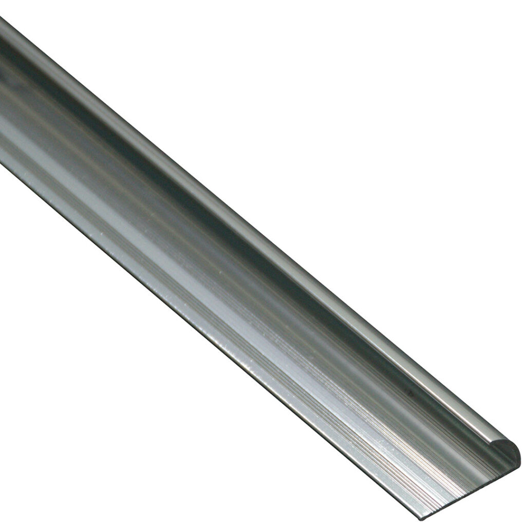 Aluminium Curve Tile Trim Polished Chrome