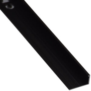 Aluminium Straight Tile Trim Matt Black