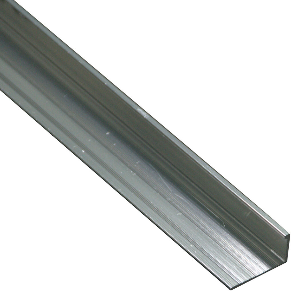 Aluminium Straight Tile Trim Polished Chrome
