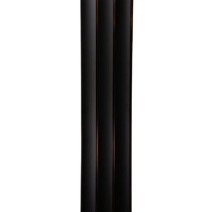 Aluvo Waterproof Panel Curved Slats Black 2400mm x 250mm