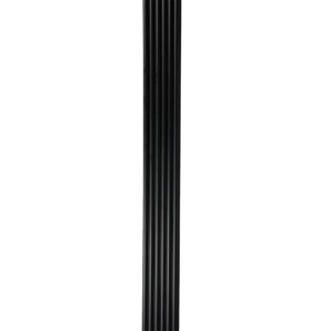 Aluvo Waterproof Panel Half Round Slats Black 2400mm x 120mm