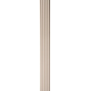 Aluvo Waterproof Panel Half Round Slats Cream 2400mm x 120mm