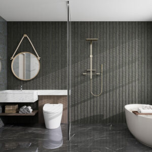 Aluvo - 3 Slats - Black Wood