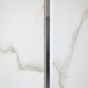 Cladding - Cararra Marble with Silver Strip