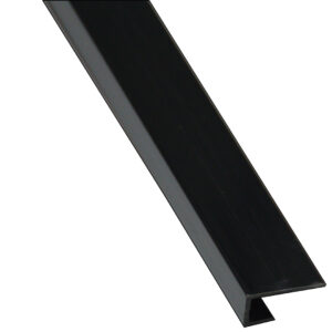 Shower Panel U Trim - Black