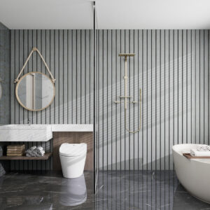Aluvo - 3 Slats - Grey Oak