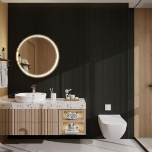 Aluvo - Half Round - Black