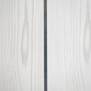 PVC Ceiling Cladding White Ash Wood Silver Strip 2700 x 250