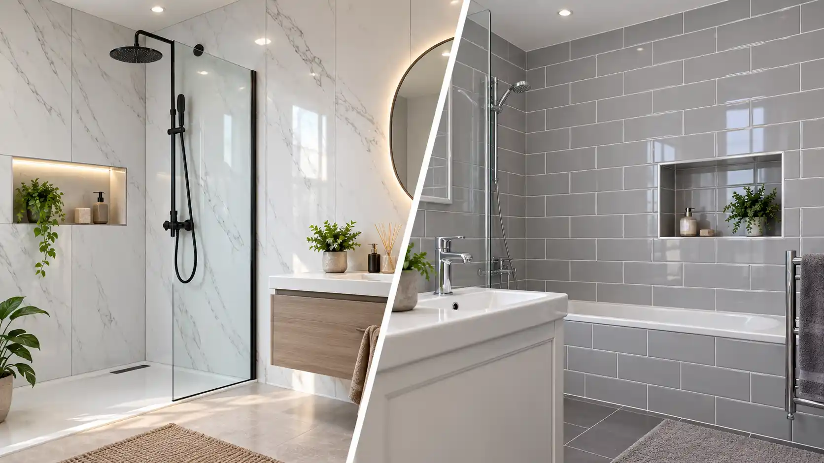 PVC Wall Panels vs Tiles for Bathrooms and Commercial Projects