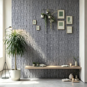 Petra Stone Square Concave Smoke Grey 2398mm x 1198mm