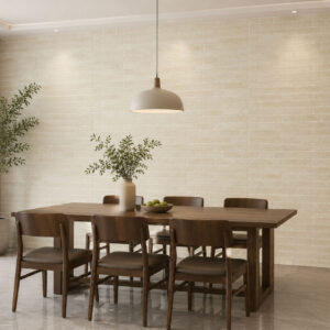 Vellura Matt Wall Panel Ivory Coursed Brick 2400mm x 1000mm