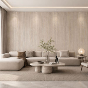 Vellura Matt Wall Panel Warm Travertine 2400mm x 1000mm