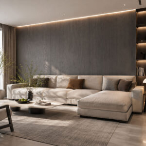 Vellura Wood Wall Panel Charcoal Oak 2400mm x 1000mm
